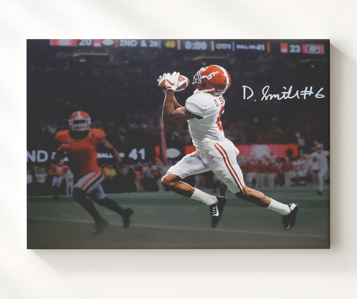 Alabama Football - DeVonta Smith Game Winning Deep Catch 2nd and 26 8x10 Canvas college football wall art