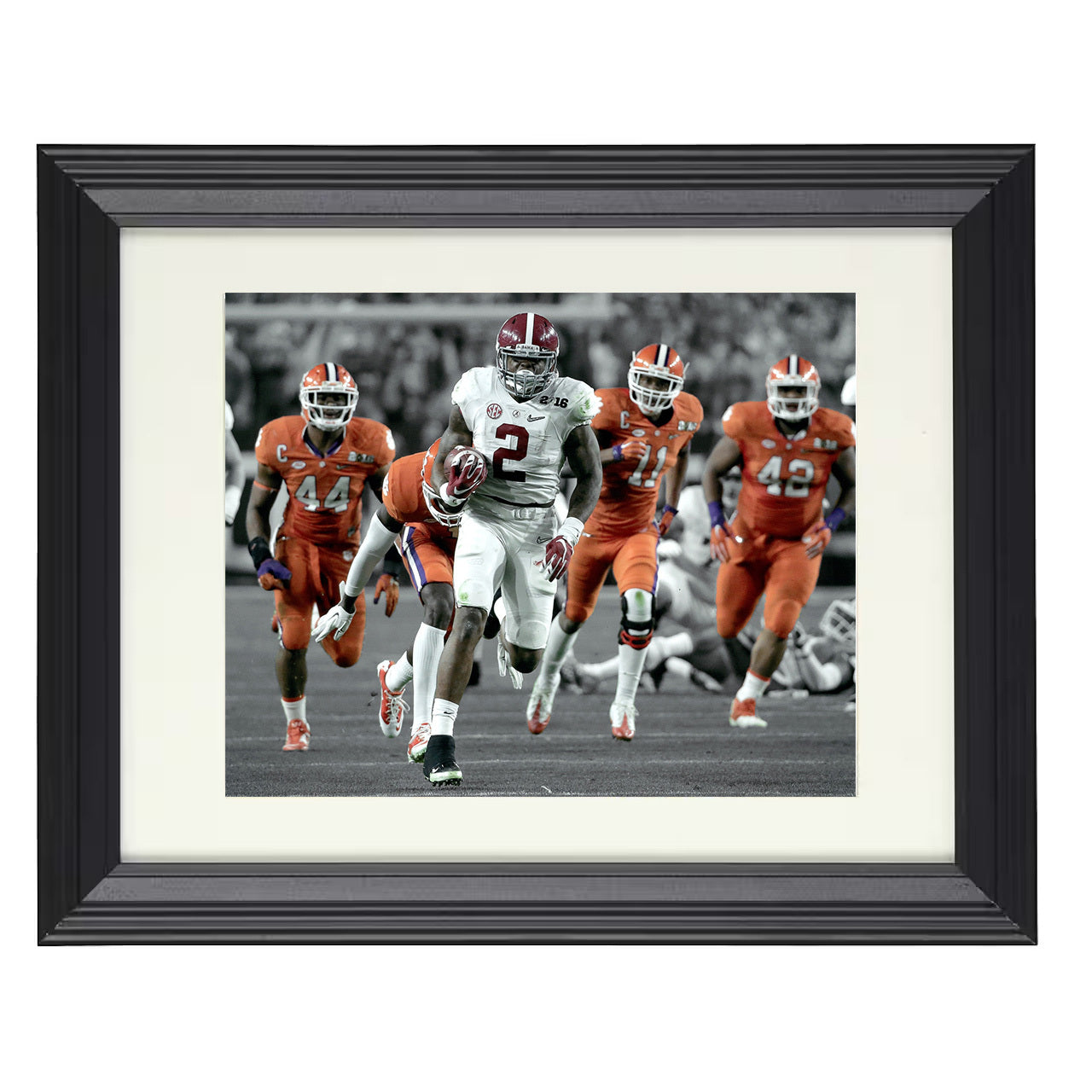 Alabama Derrick Henry Breakaway Run Championship Game 8x10 black beveled frame college football wall art