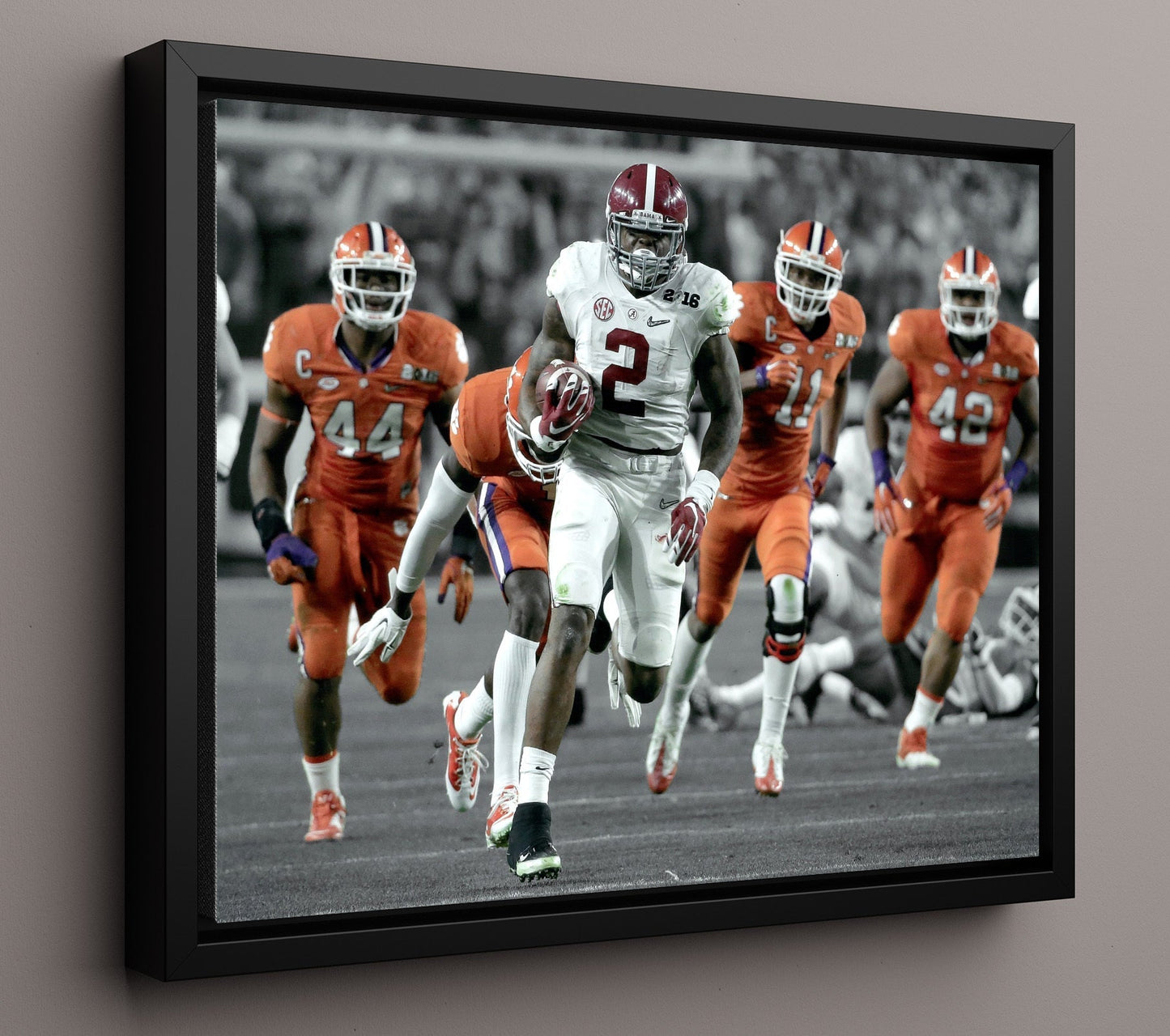 Alabama Football - Derrick Henry Breakaway Run Championship Game 8x10 Framed Canvas college football wall art