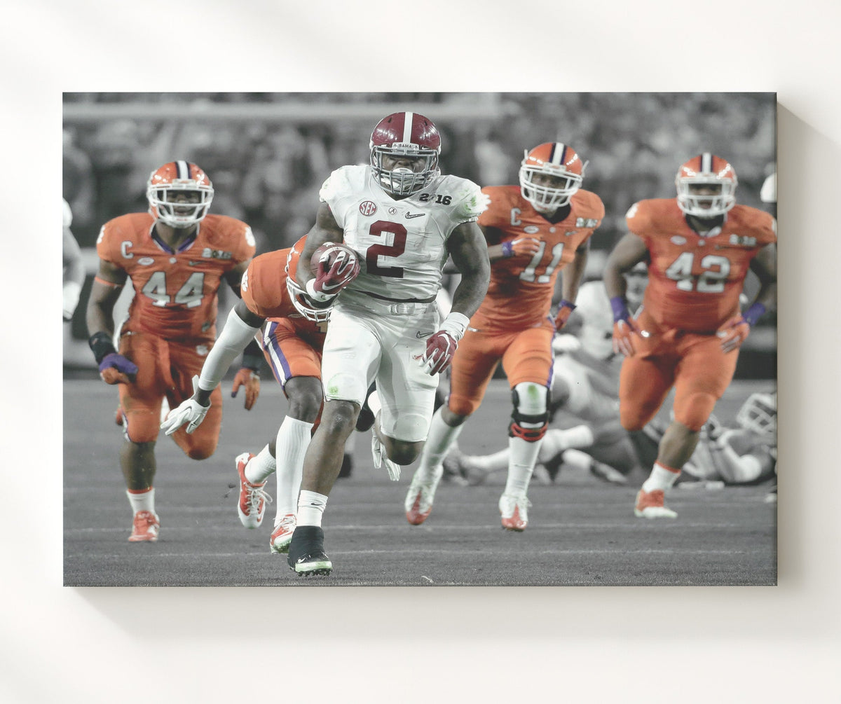 Alabama Football - Derrick Henry Breakaway Run Championship Game 8x10 Canvas college football wall art