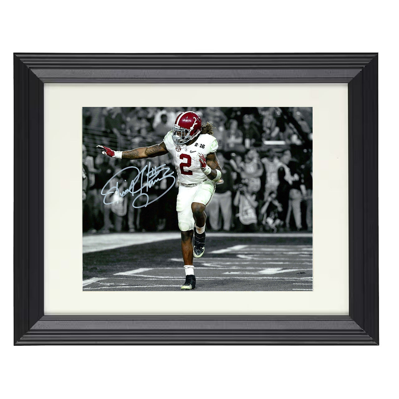 Alabama Derrick Henry Heisman Trophy Pose Spotlight 8x10 black beveled frame college football wall art