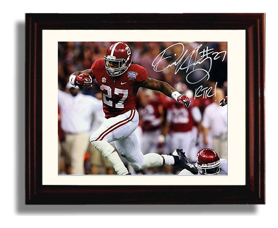 Alabama Football Derrick Henry Run Through Traffic RTR College Football Wall Art 8x10 Beveled Frame wall art print – College Football decor