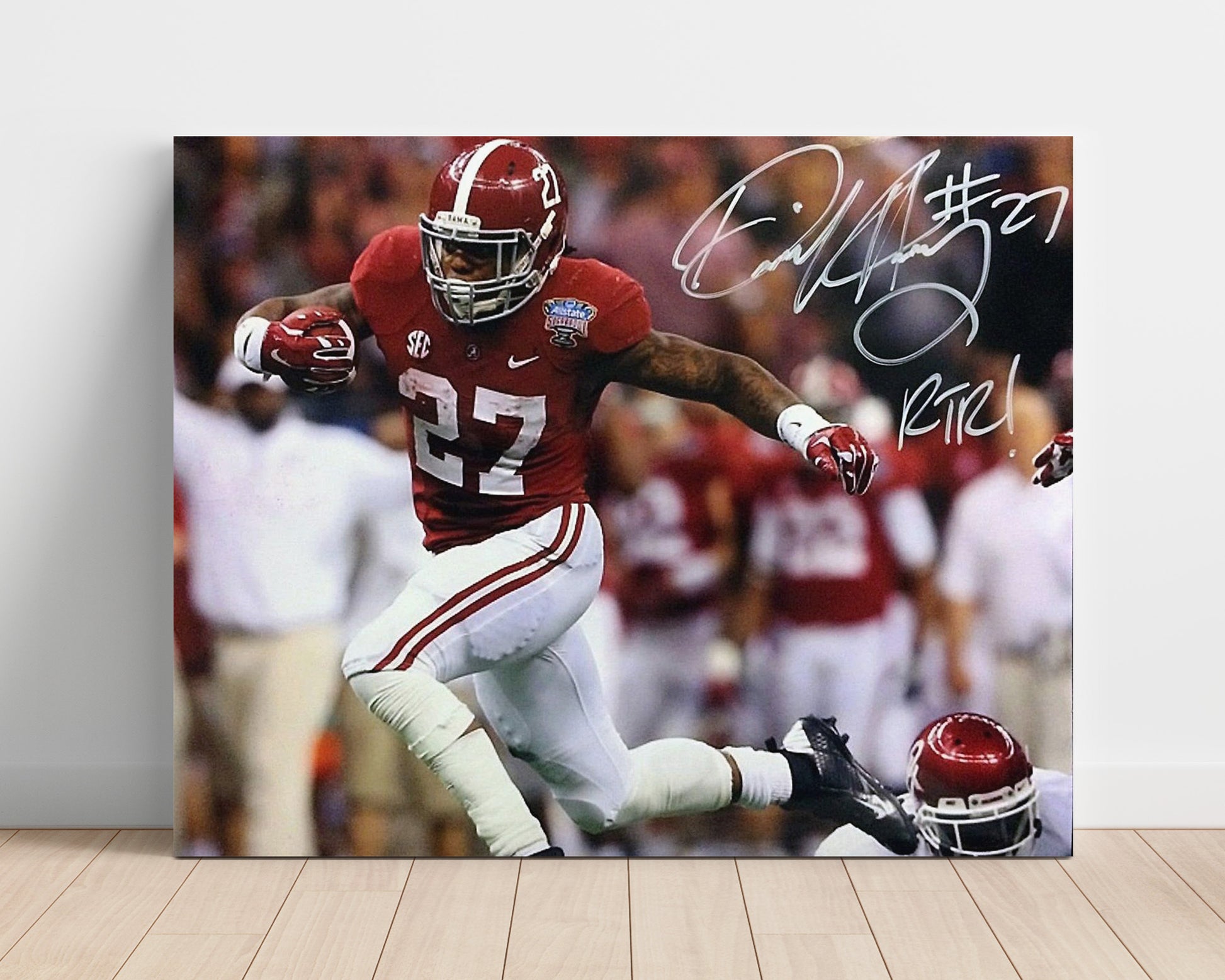 Alabama Football - Derrick Henry Run Through Traffic RTR 8x10 Unframed Print college football wall art