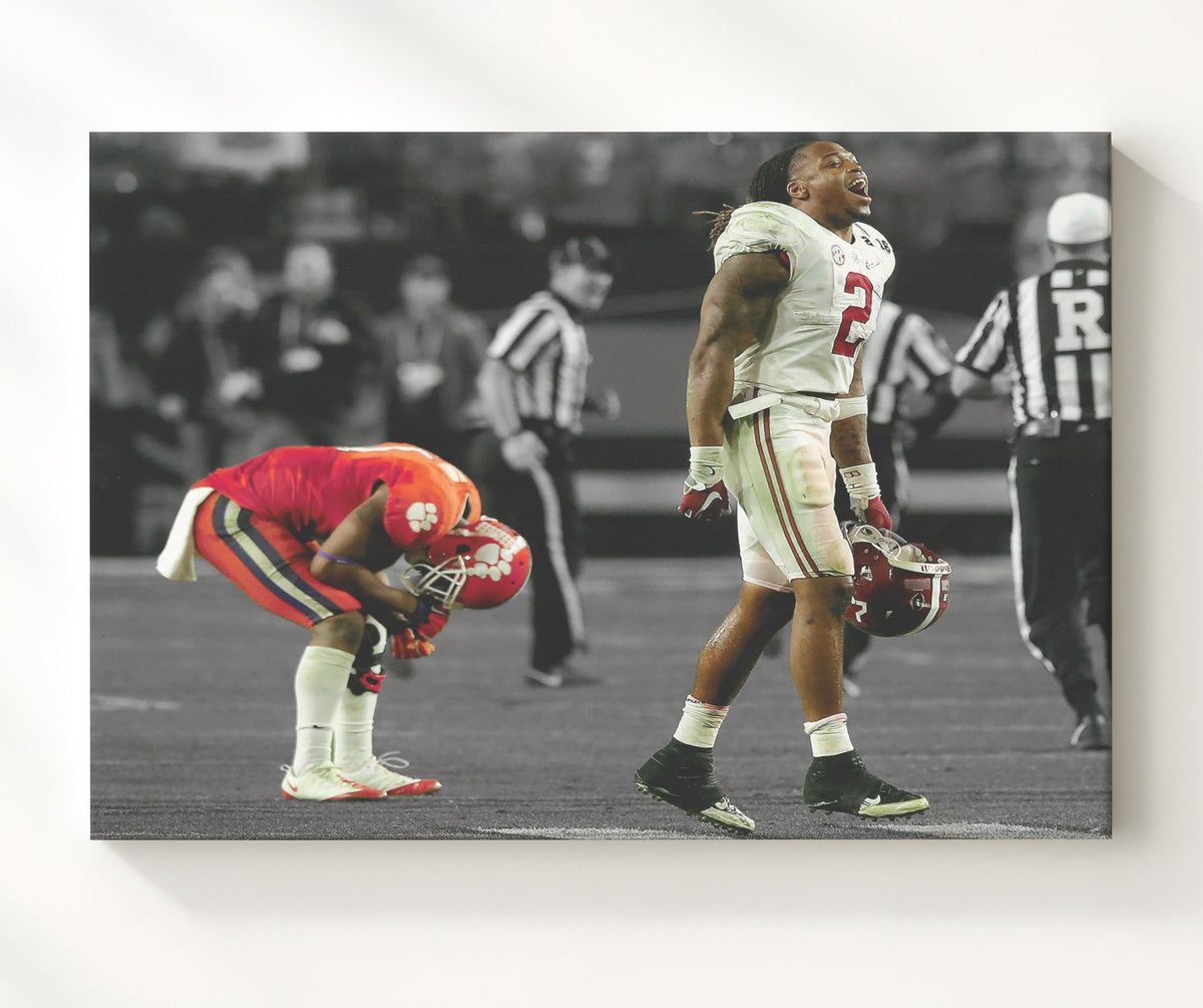 Alabama Football - Derrick Henry Touchdown Celebration Power Run 8x10 Canvas college football wall art