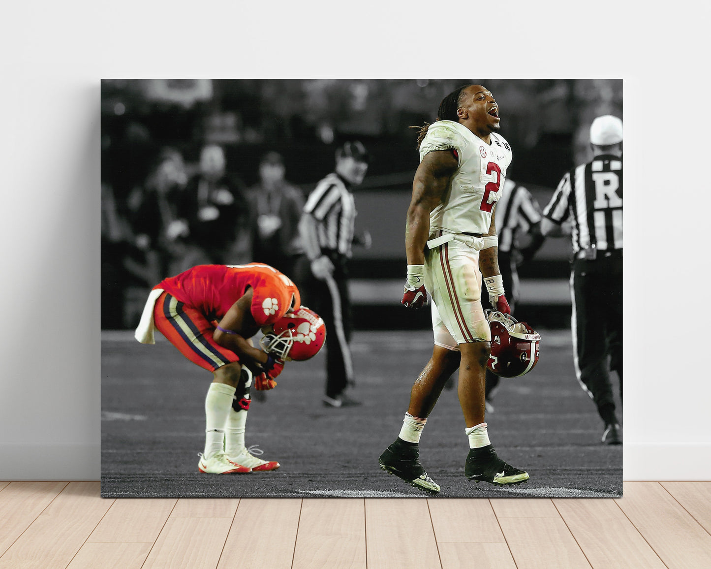 Alabama Football Derrick Henry Touchdown Celebration Power Run College Football Wall Art 16x20 Unframed Print wall art print – College Football decor