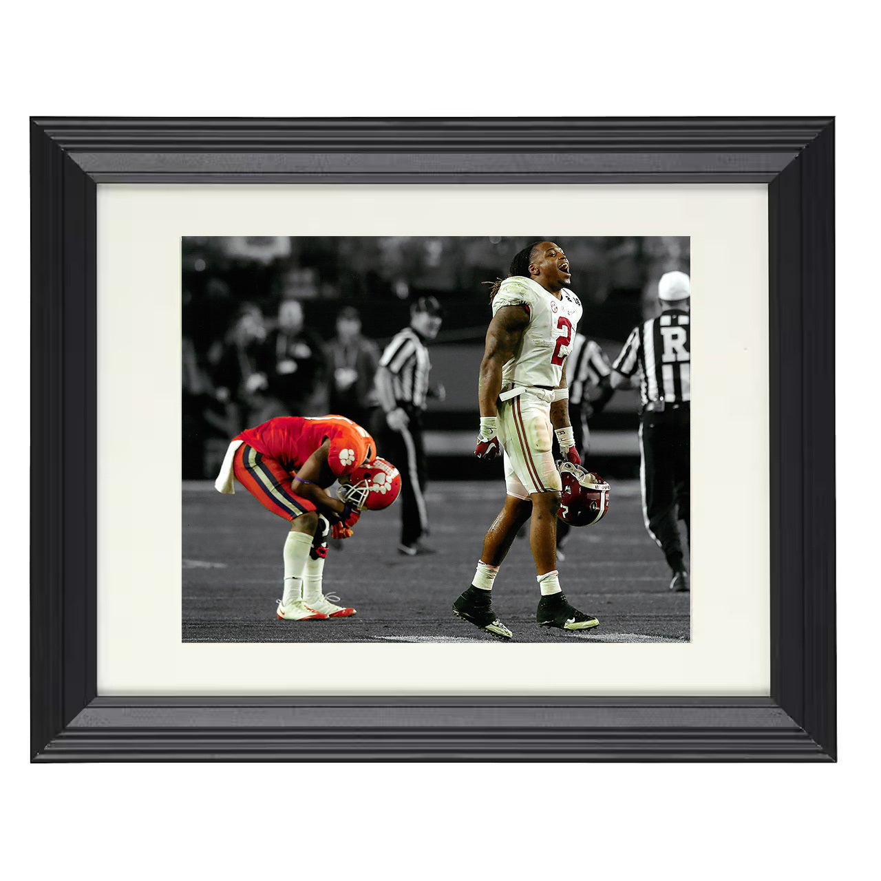 Alabama Derrick Henry Touchdown Celebration Power Run 8x10 black beveled frame college football wall art