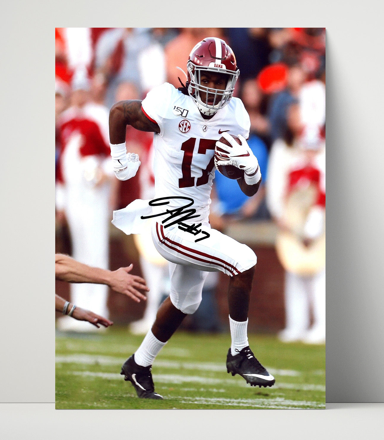 Alabama Football - Jaylen Waddle - Speeding Tide 8x10 Unframed Print college football wall art