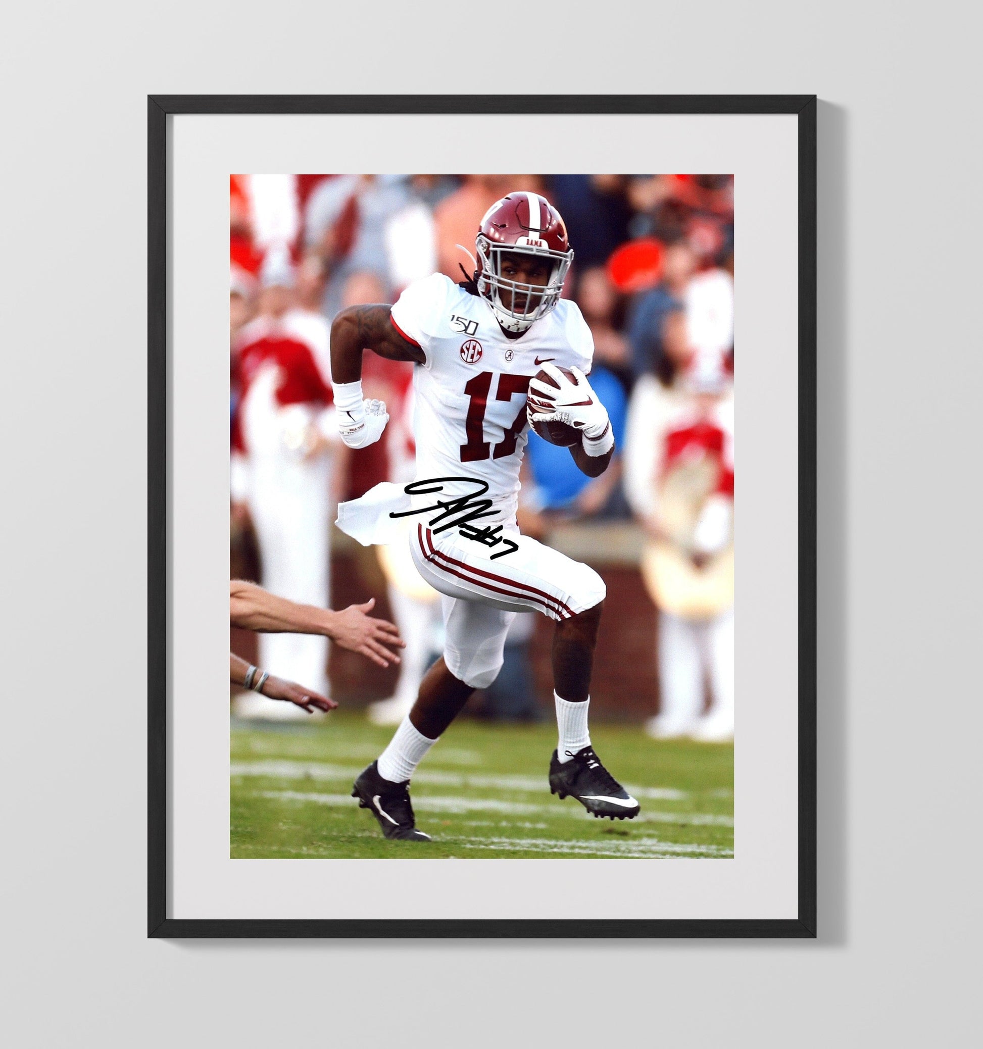 Alabama Football - Jaylen Waddle - Speeding Tide 8x10 Gallery Frame college football wall art