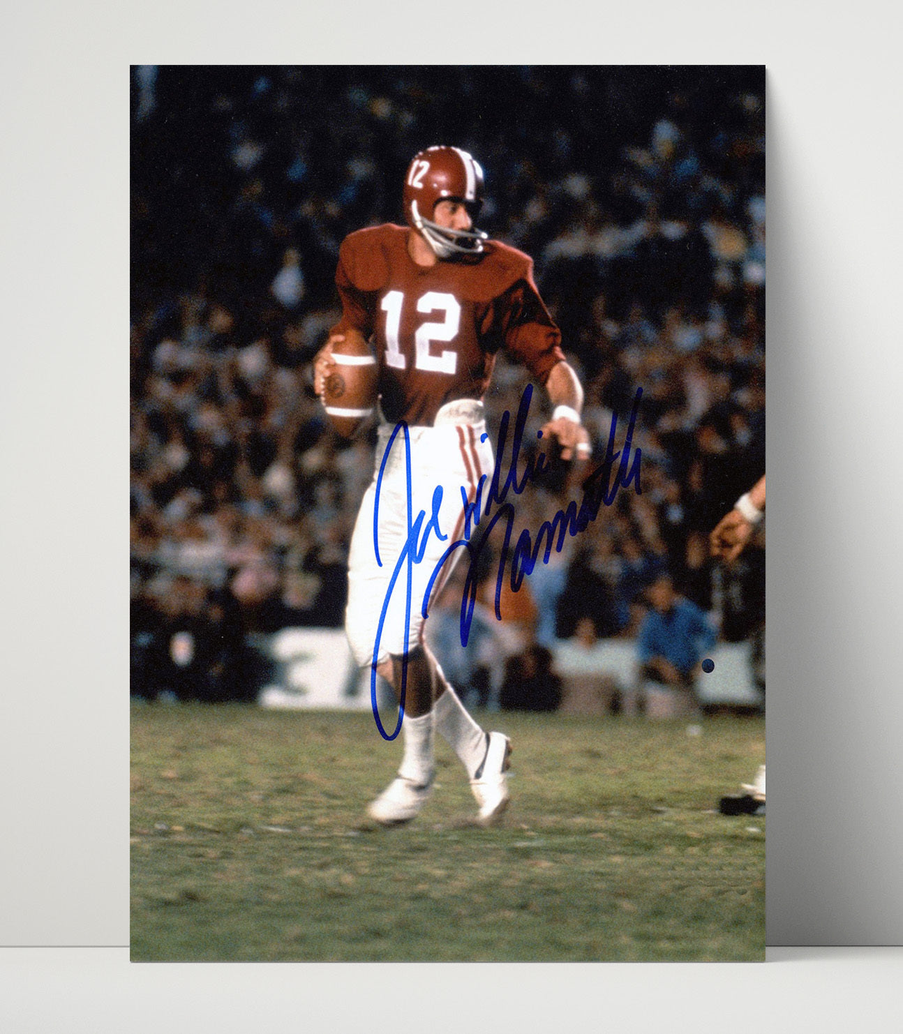 Alabama Football Joe Namath Broadway Joe Beginnings College Football Wall Art 16x20 Unframed Print wall art print – College Football decor