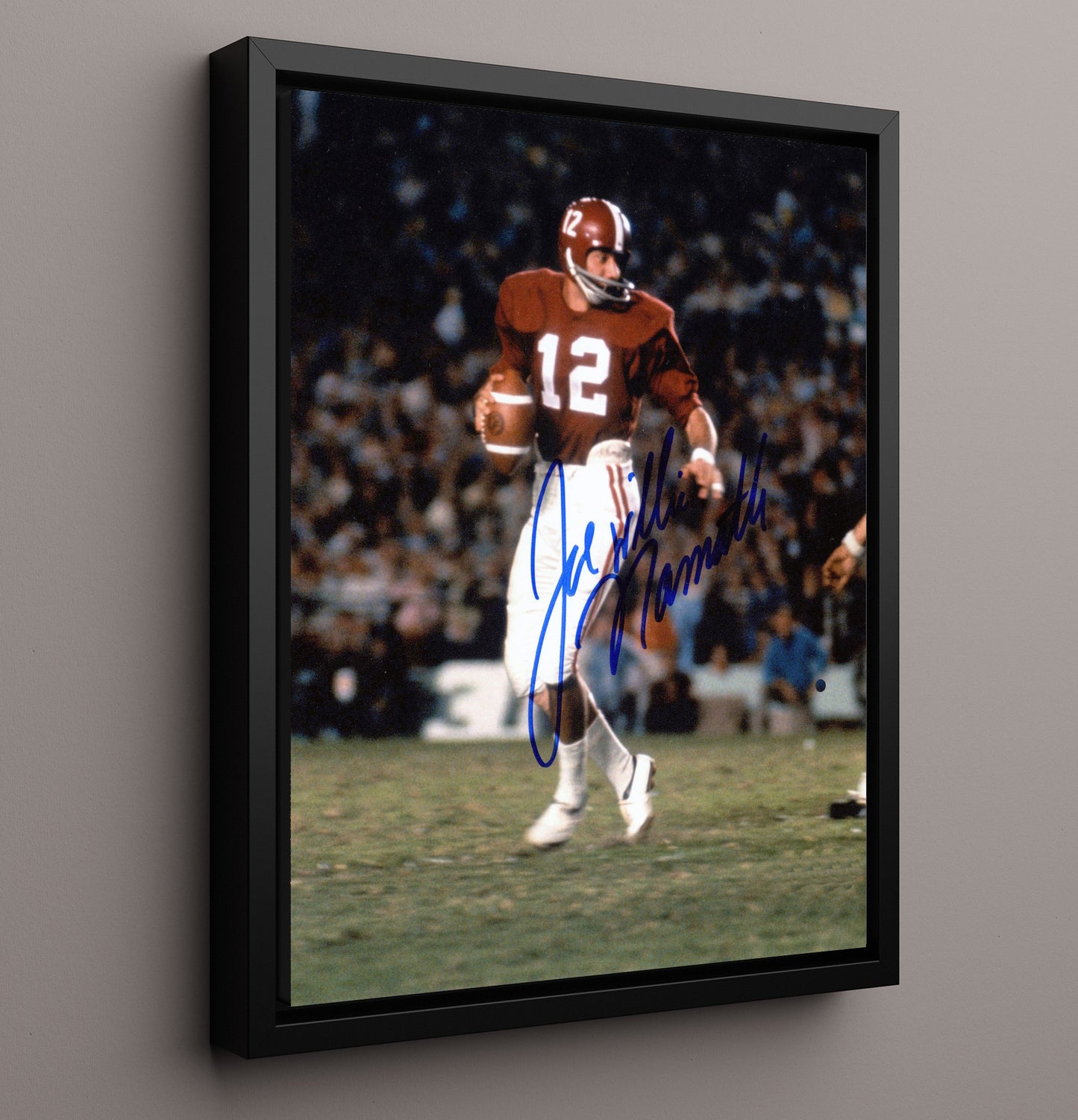 Alabama Football - Joe Namath - Broadway Joe Beginnings 8x10 Framed Canvas college football wall art