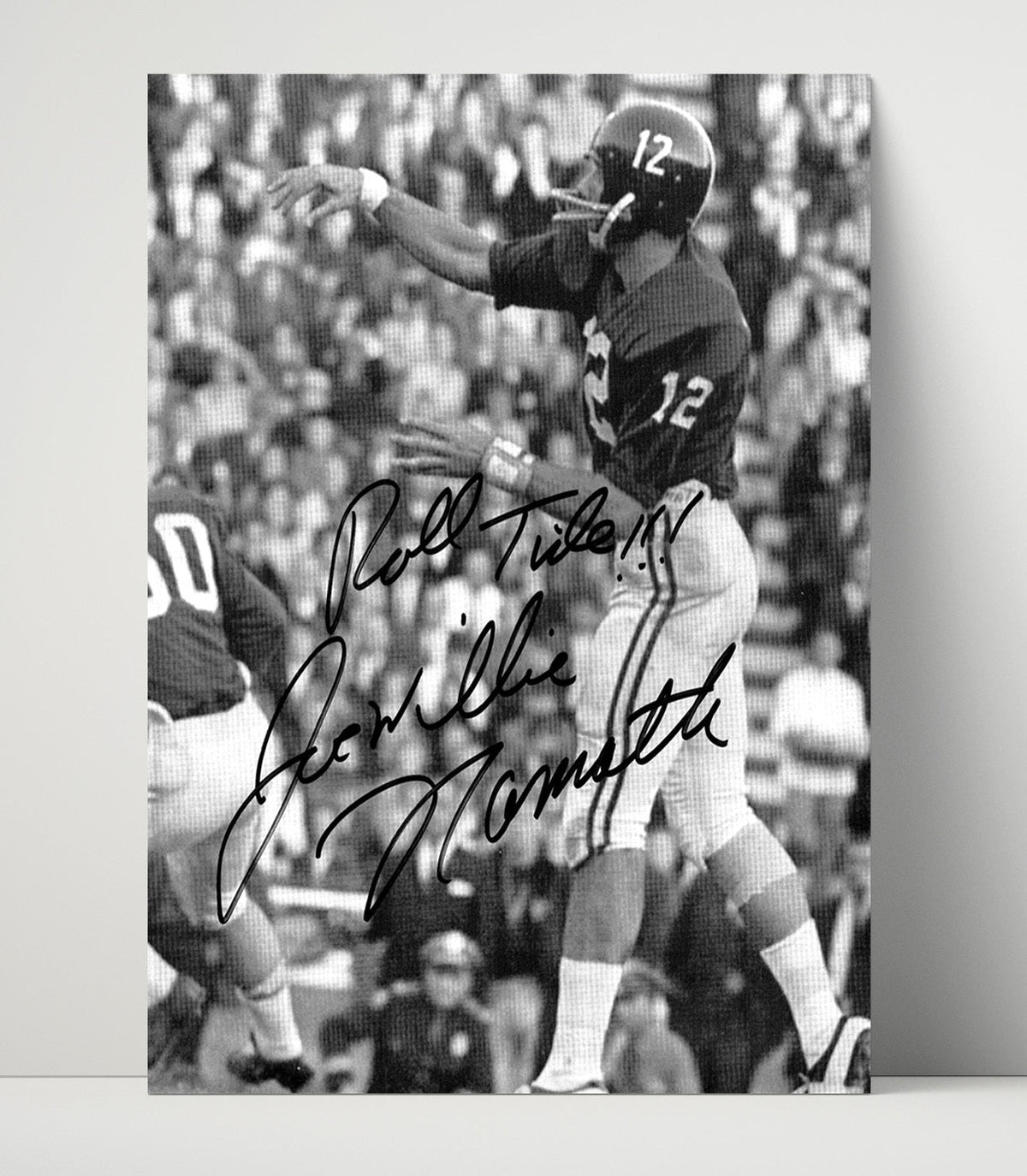 Alabama Football – Joe Namath Roll Tide Passing Motion unframed college football poster print