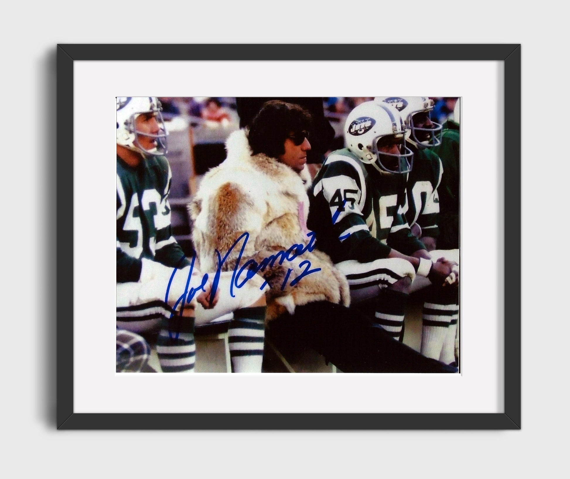Alabama Football - Joe Namath Sideline Fur Coat Style 8x10 Gallery Frame college football wall art