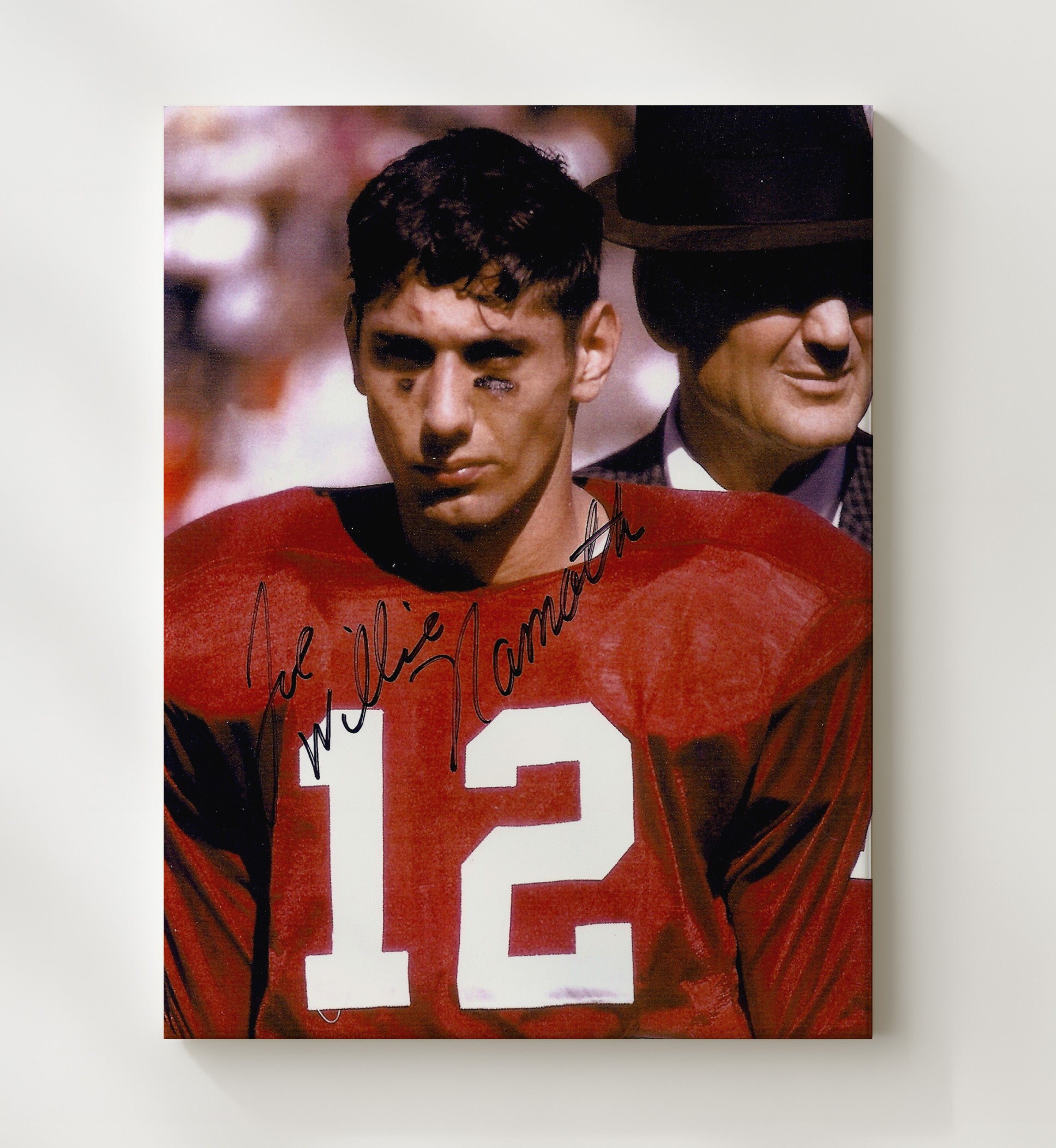 Alabama Football - Joe Namath with Bear Bryant - Crimson Legends 8x10 Canvas college football wall art