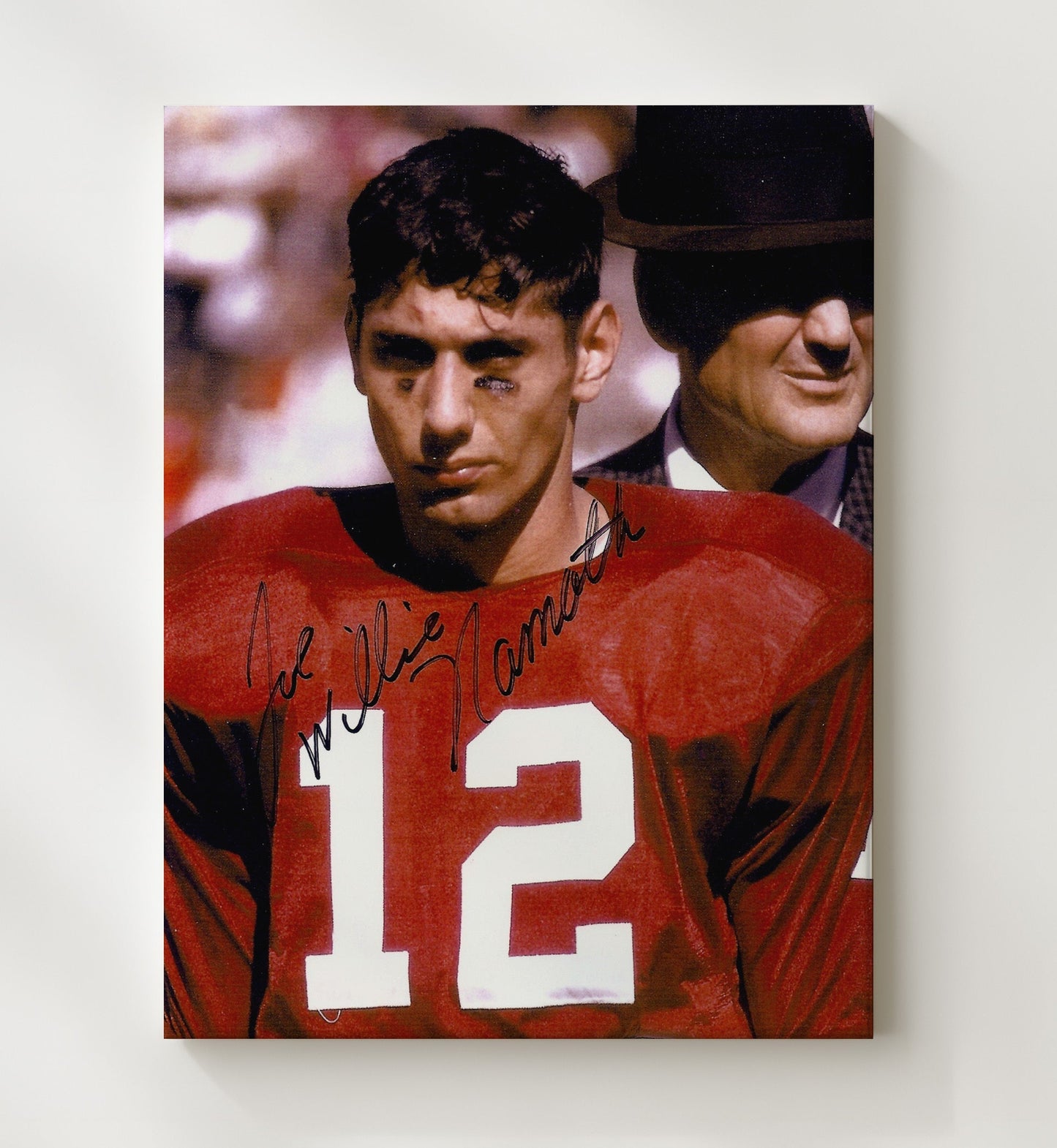 Alabama Football - Joe Namath with Bear Bryant - Crimson Legends 8x10 Canvas college football wall art