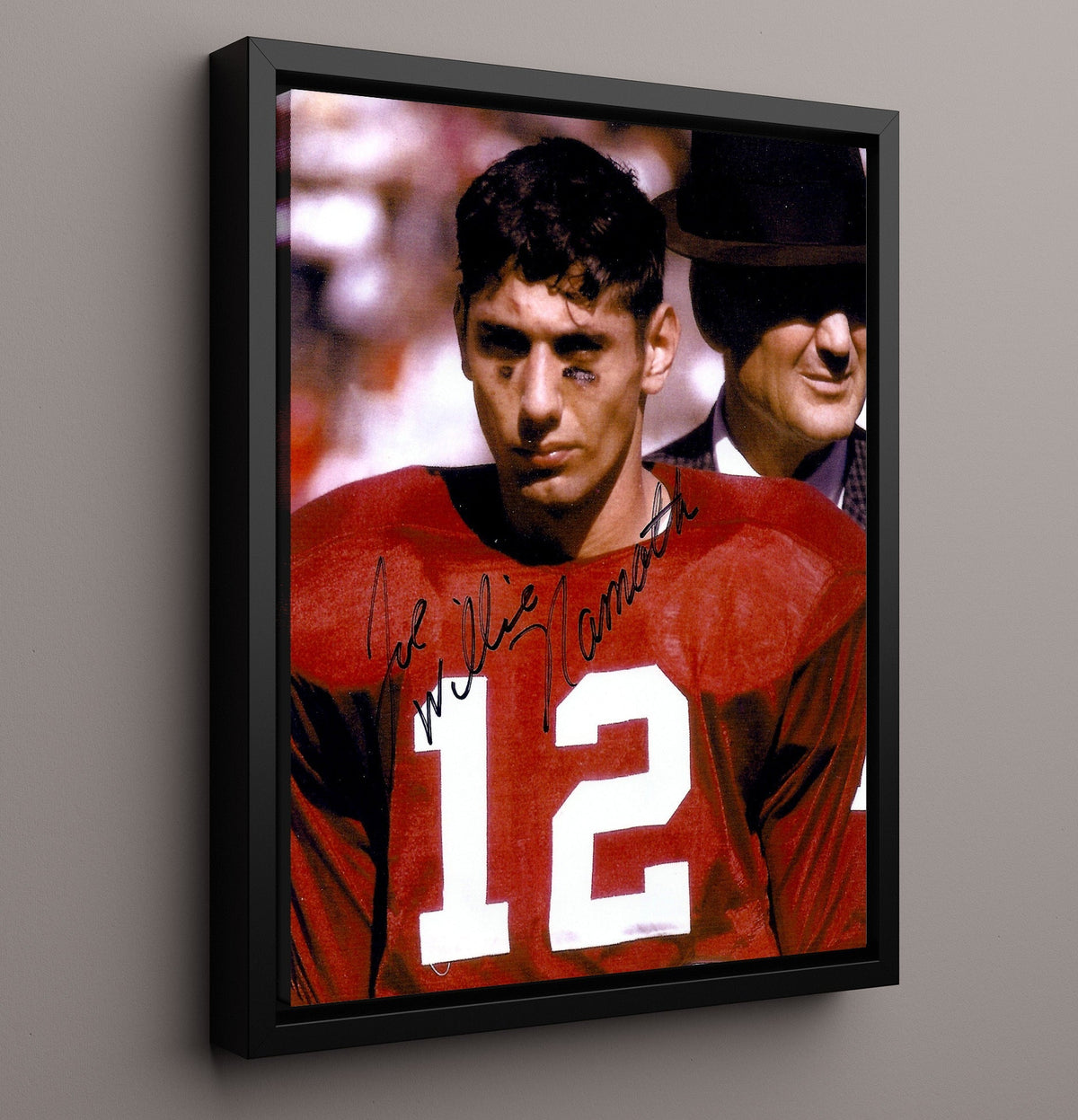Alabama Football - Joe Namath with Bear Bryant - Crimson Legends 8x10 Framed Canvas college football wall art