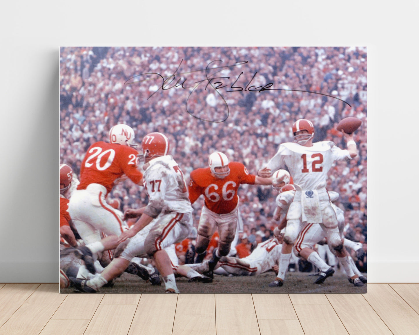 Alabama Football - Ken Stabler Pocket Passing Form 8x10 Unframed Print college football wall art