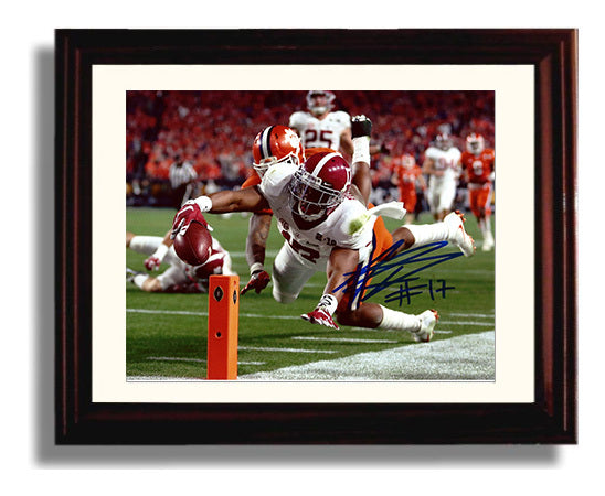Alabama Football - Kenyan Drake Goal Line Dive Touchdown Extension 8x10 Beveled Frame college football wall art
