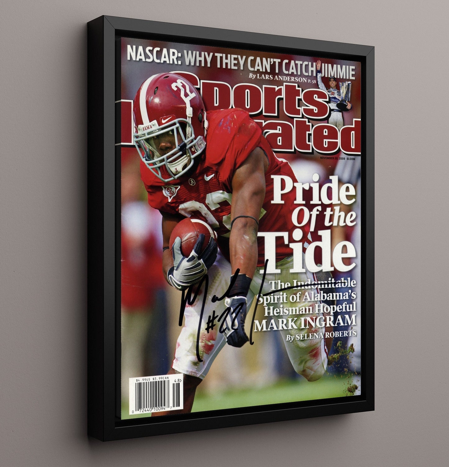 Alabama Football - Mark Ingram - Pride of the Tide 8x10 Framed Canvas college football wall art