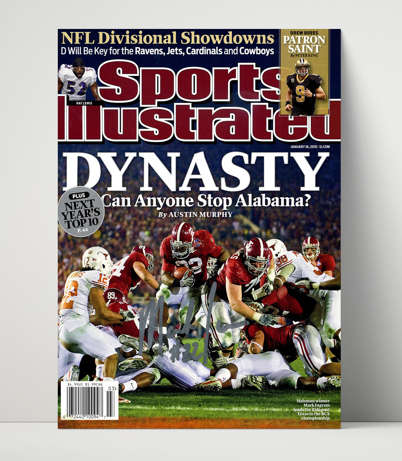 Alabama Football Mark Ingram Dynasty Heisman Power College Football Wall Art 16x20 Unframed Print wall art print – College Football decor