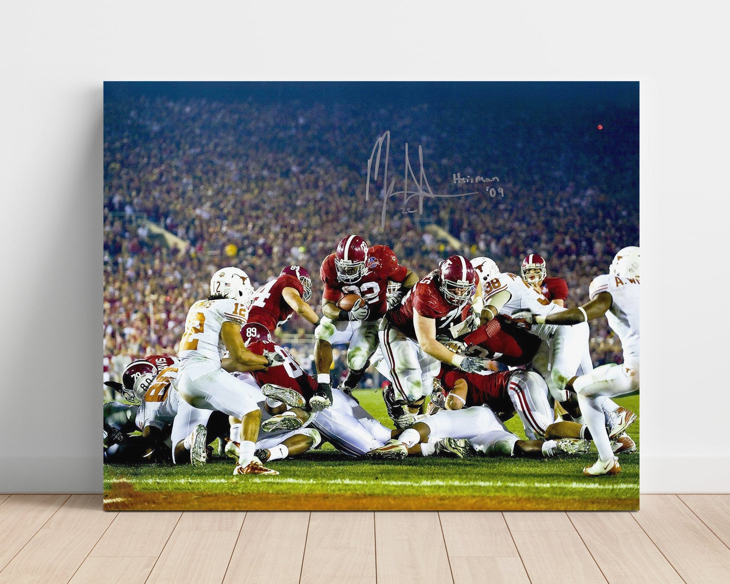 Alabama Football - Mark Ingram Goal Line Touchdown Drive 8x10 Unframed Print college football wall art