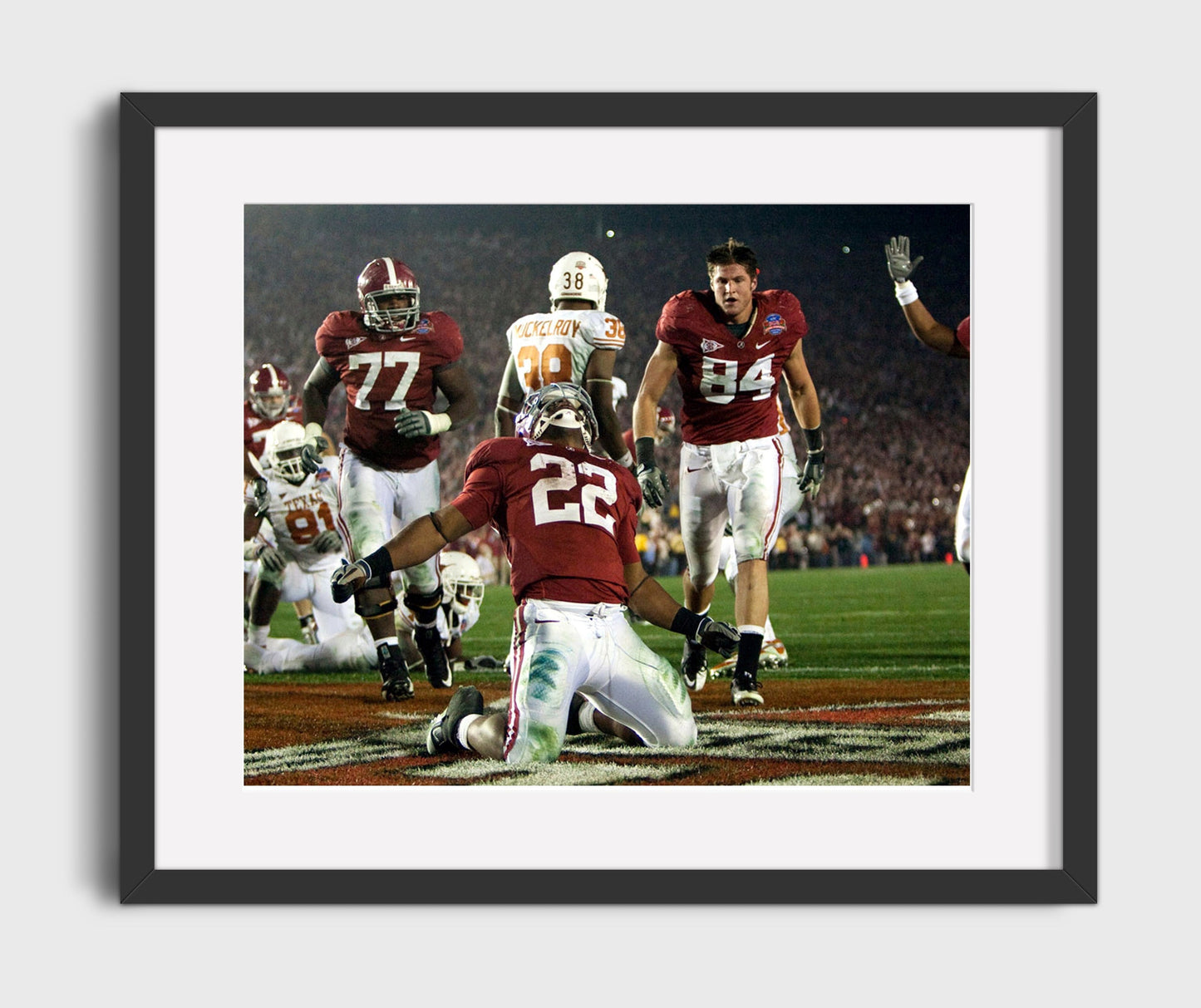 Alabama Football - Mark Ingram Rose Bowl Breakaway Run 8x10 Gallery Frame college football wall art