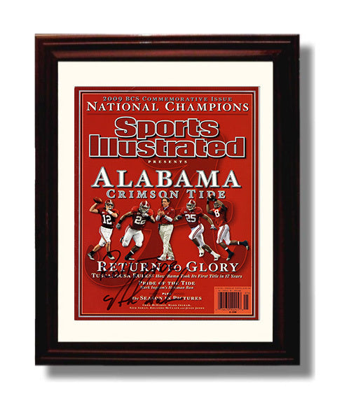 Alabama Football - Nick Saban - Return to Glory 2009 8x10 Beveled Frame college football wall art