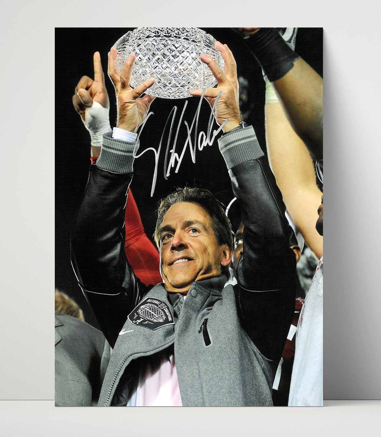 Alabama Football - Nick Saban Crystal Ball - Trophy Time 8x10 Unframed Print college football wall art