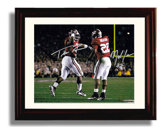 Alabama Football Richardson and Ingram Backfield Duo Power Moment College Football Wall Art 8x10 Beveled Frame wall art print – College Football decor