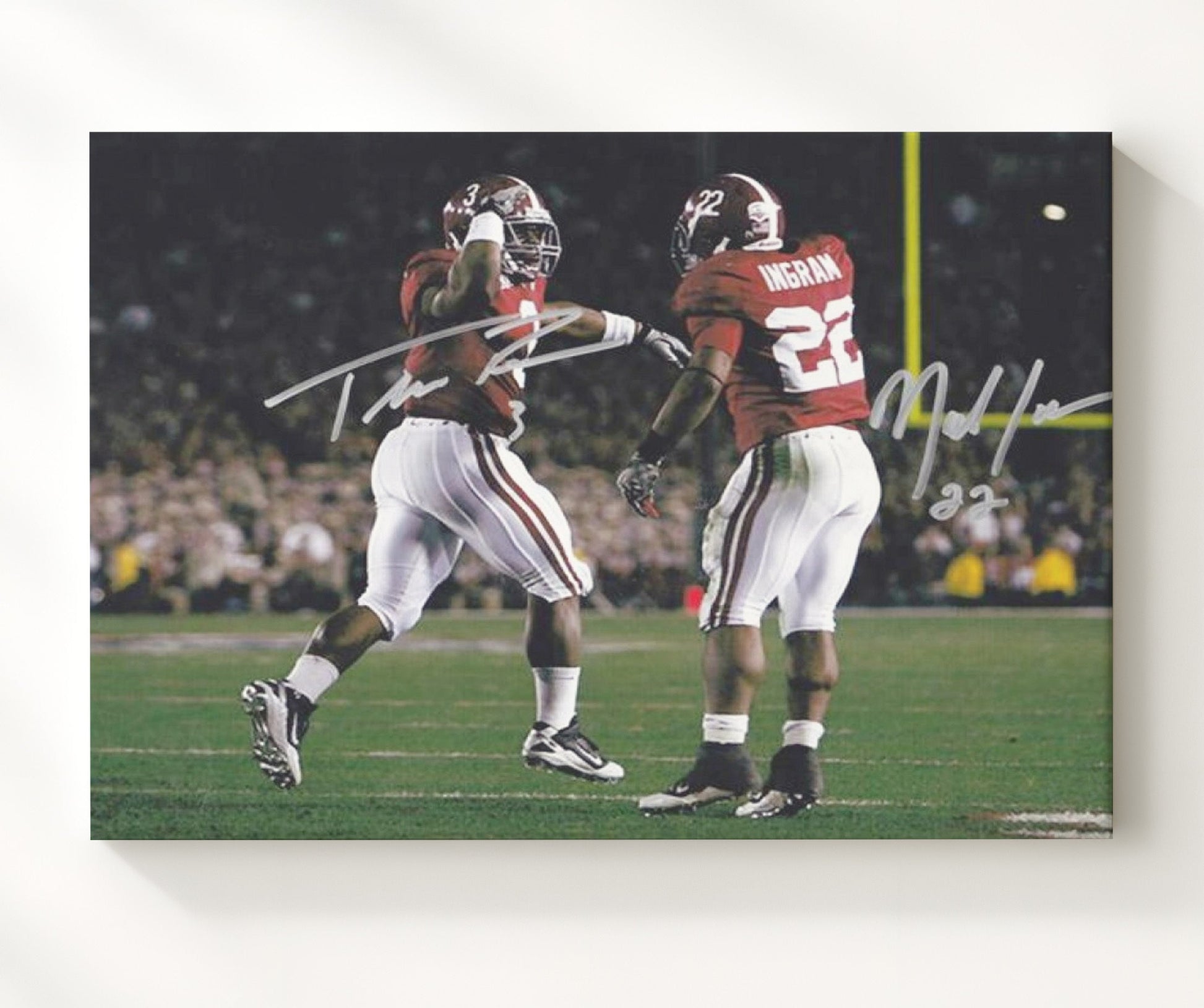 Alabama Football - Richardson and Ingram Backfield Duo Power Moment 8x10 Canvas college football wall art