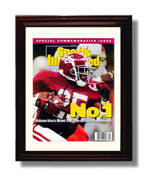 Alabama Football - Sherman Williams 1992 - National Glory 8x10 Beveled Frame college football wall art