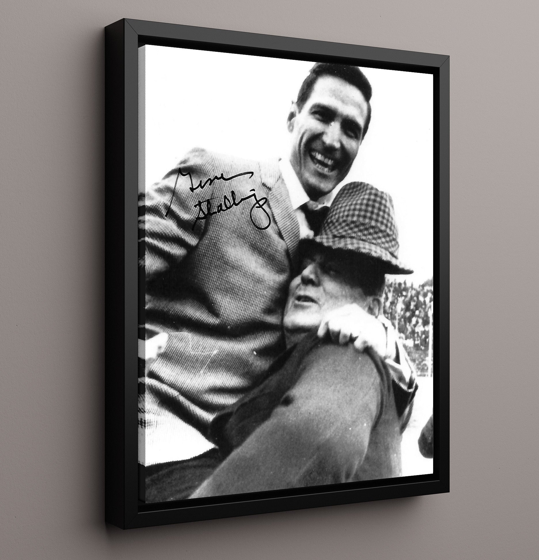 Alabama Football - Stallings and Bear - Student Beats Teacher 8x10 Framed Canvas college football wall art