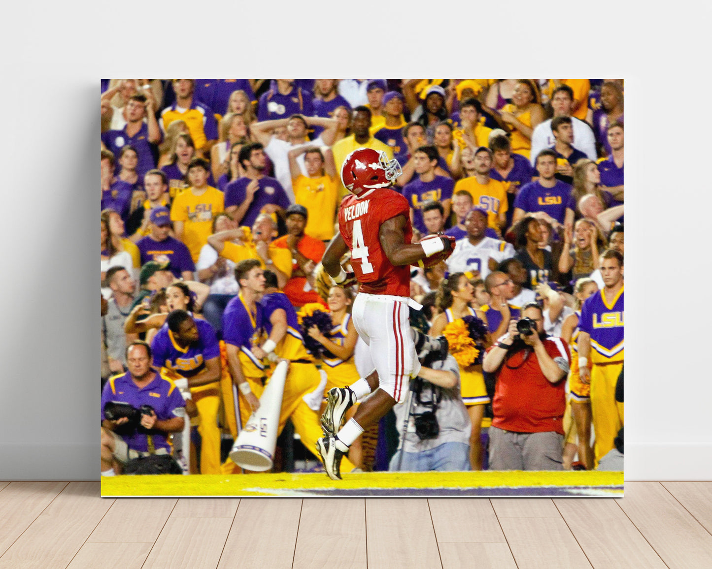 Alabama Football - TJ Yeldon LSU Breakaway Run 2012 8x10 Unframed Print college football wall art
