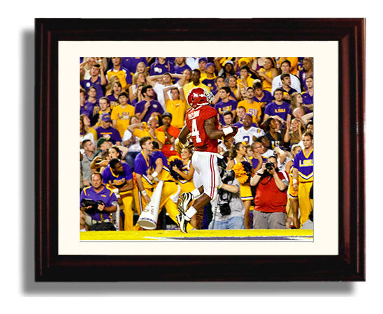 Alabama Football - TJ Yeldon LSU Breakaway Run 2012 8x10 Beveled Frame college football wall art