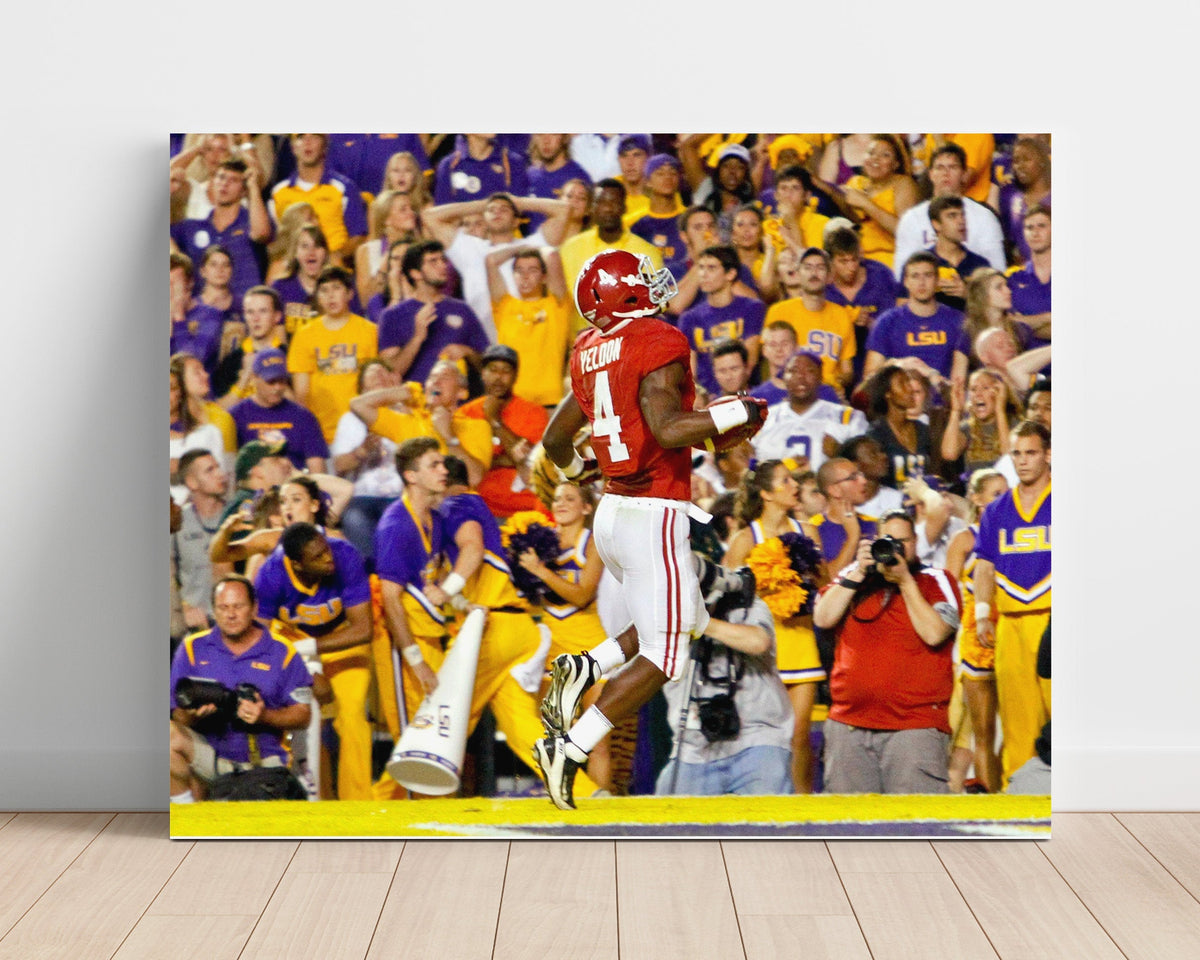 Alabama Football - TJ Yeldon LSU Breakaway Run 2012 8x10 Unframed Print college football wall art