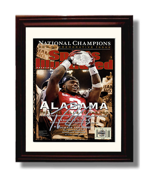 Alabama Football - Trent Richardson - Tide Rolls to the Top 8x10 Beveled Frame college football wall art