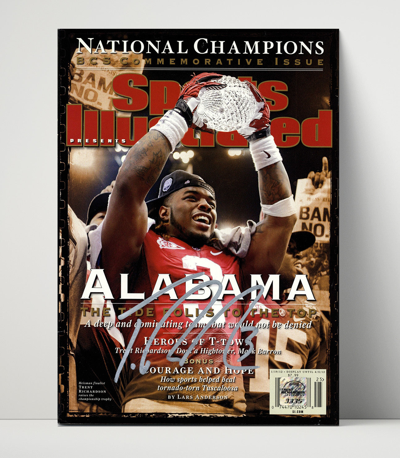 Alabama Football - Trent Richardson - Tide Rolls to the Top 8x10 Unframed Print college football wall art