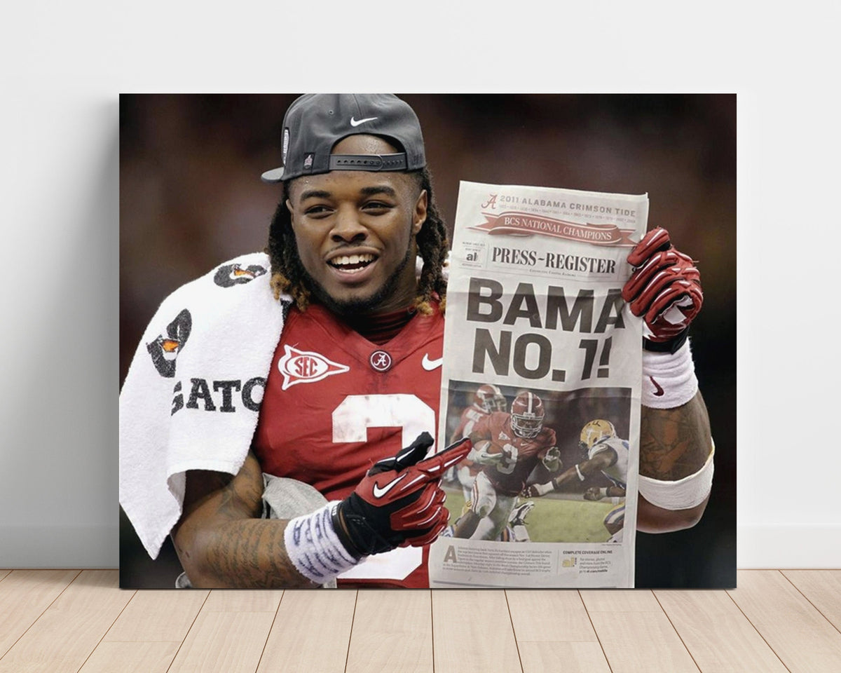 Alabama Football - Trent Richardson Bama No 1 Celebration Moment 8x10 Unframed Print college football wall art