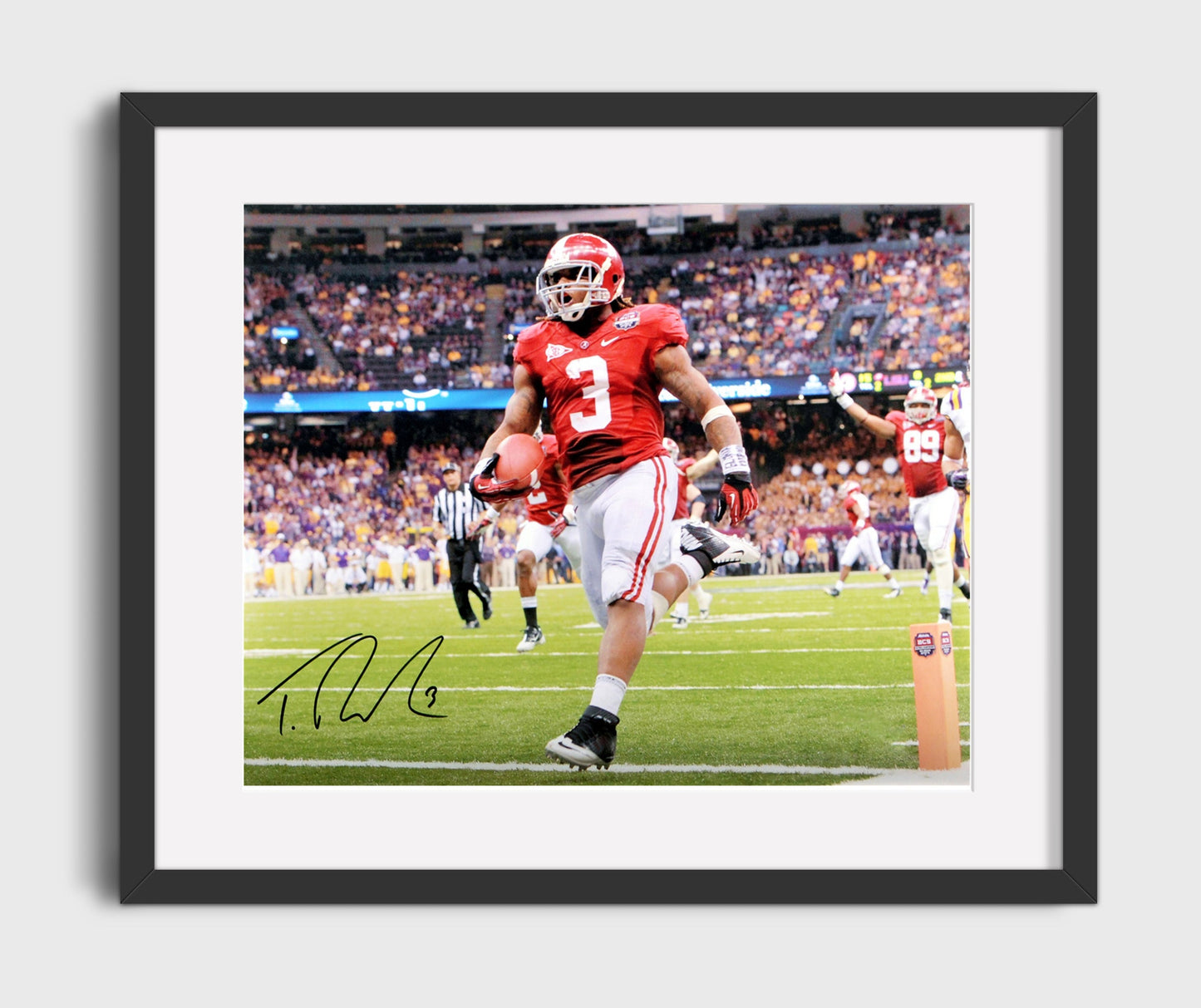 Alabama Football - Trent Richardson Bama No 1 Iconic Run 8x10 Gallery Frame college football wall art