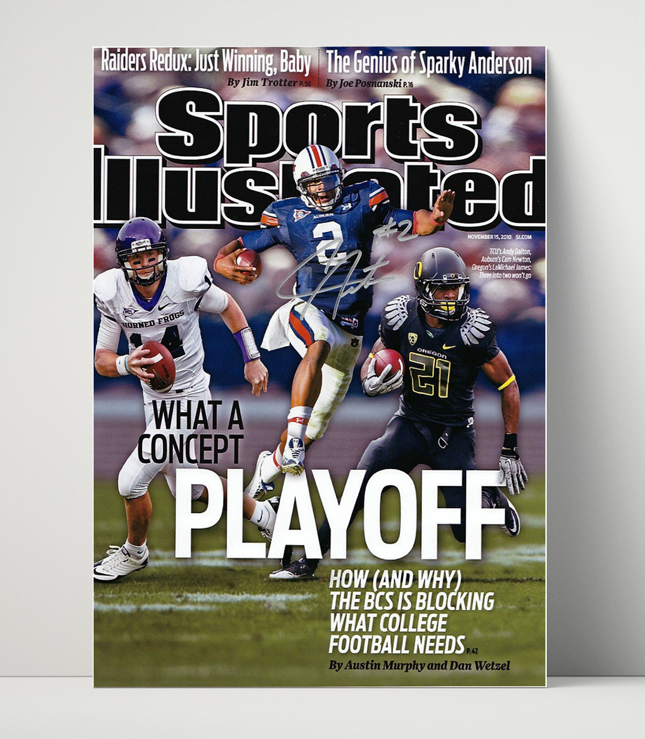 Auburn Cam Newton Playoff Vision SI Cover 2010 College Football Wall Art 16x20 Unframed Print wall art print – College Football decor