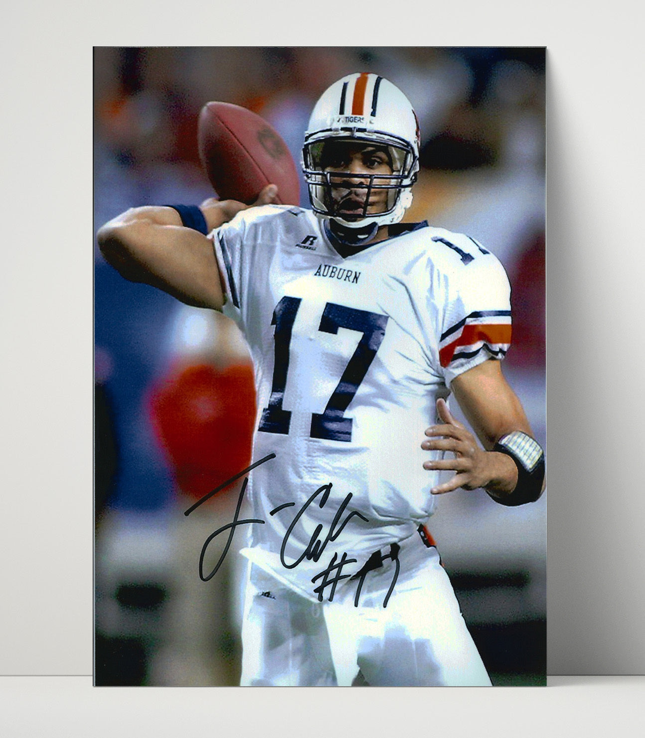 Auburn Jason Campbell Pocket Passer Focus College Football Wall Art 16x20 Unframed Print wall art print – College Football decor