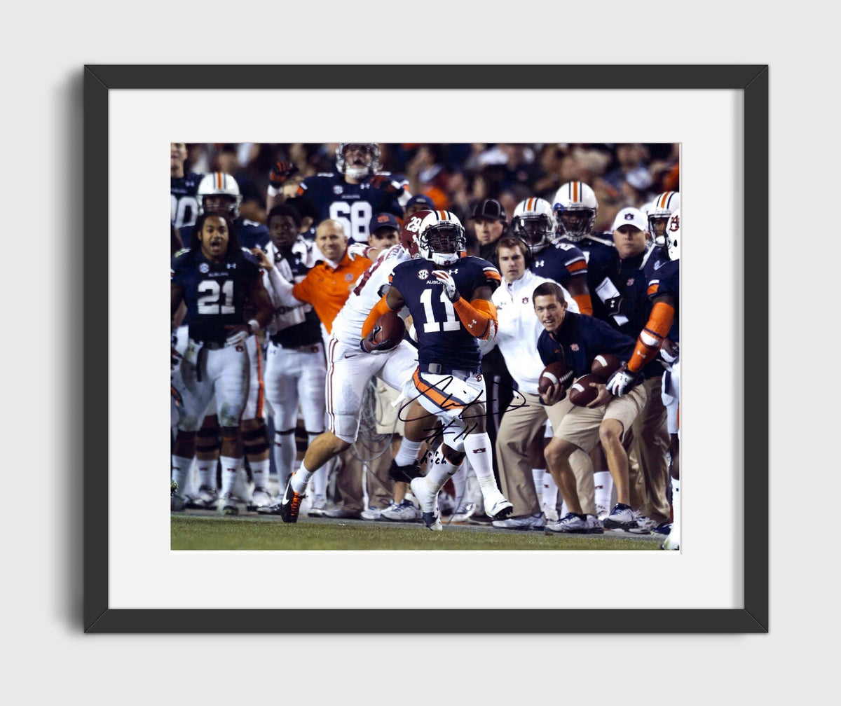 Auburn Football - Chris Davis Kick Six Return Sprint Down Sideline 8x10 Gallery Frame college football wall art