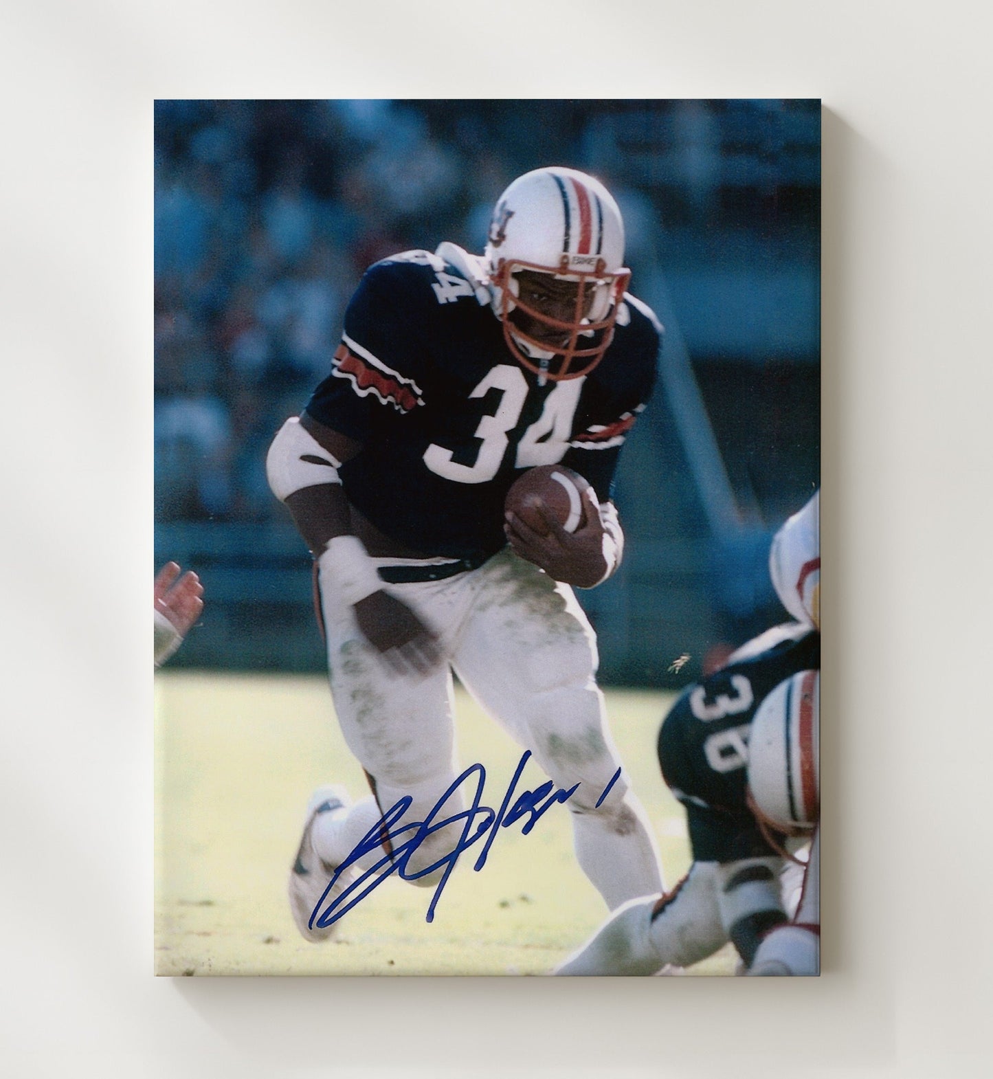 Auburn football - Bo Jackson Downhill Force Alt Angle 8x10 Canvas college football wall art