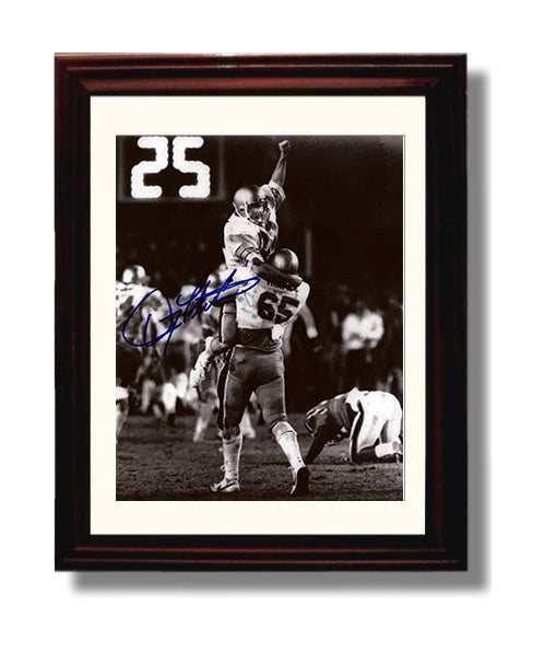 Boston College Doug Flutie Night Game Celebration College Football Wall Art 8x10 Beveled Frame wall art print – College Football decor
