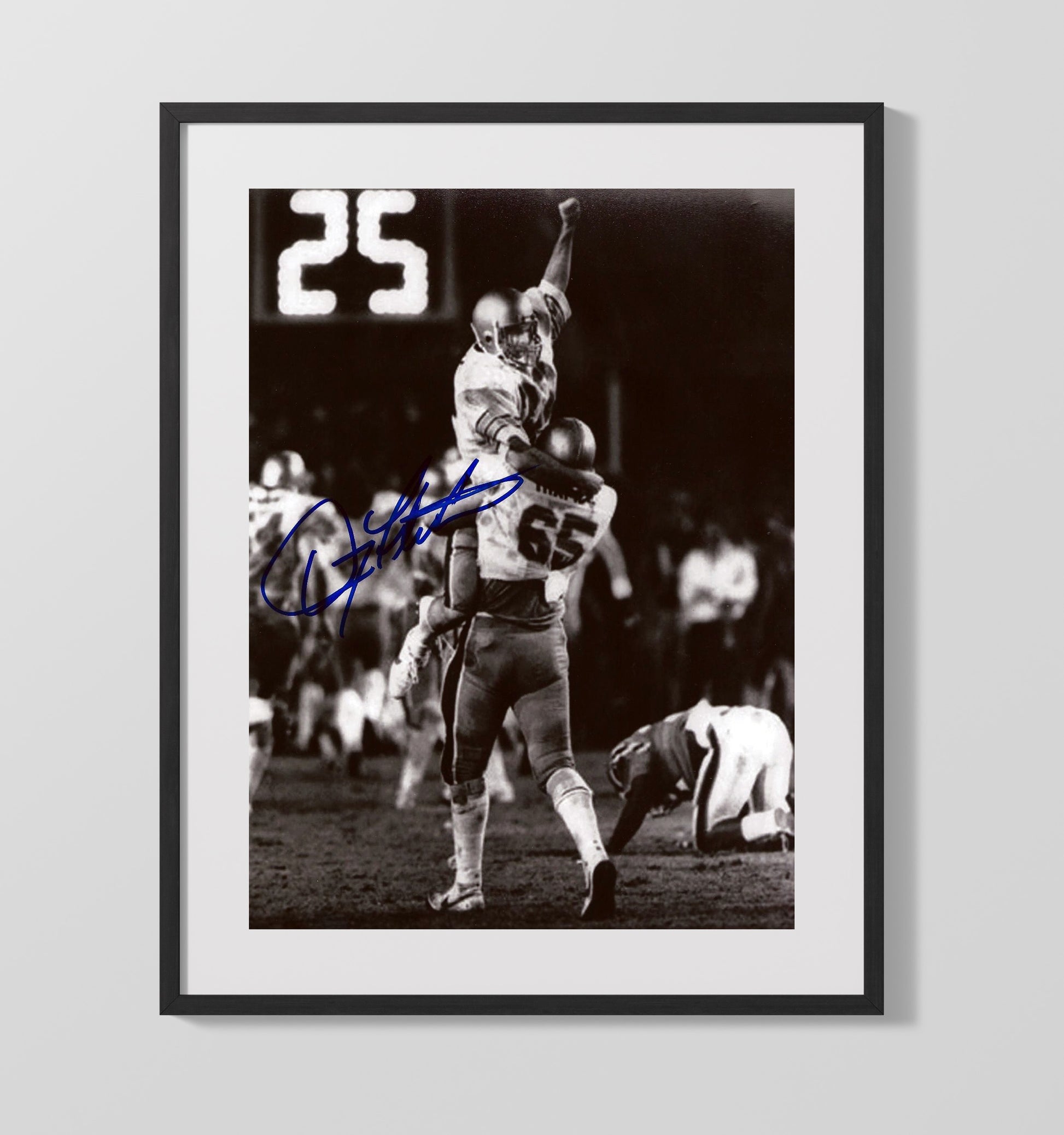 Boston College Doug Flutie Night Game Celebration College Football Wall Art 16x20 Gallery Frame wall art print – College Football decor