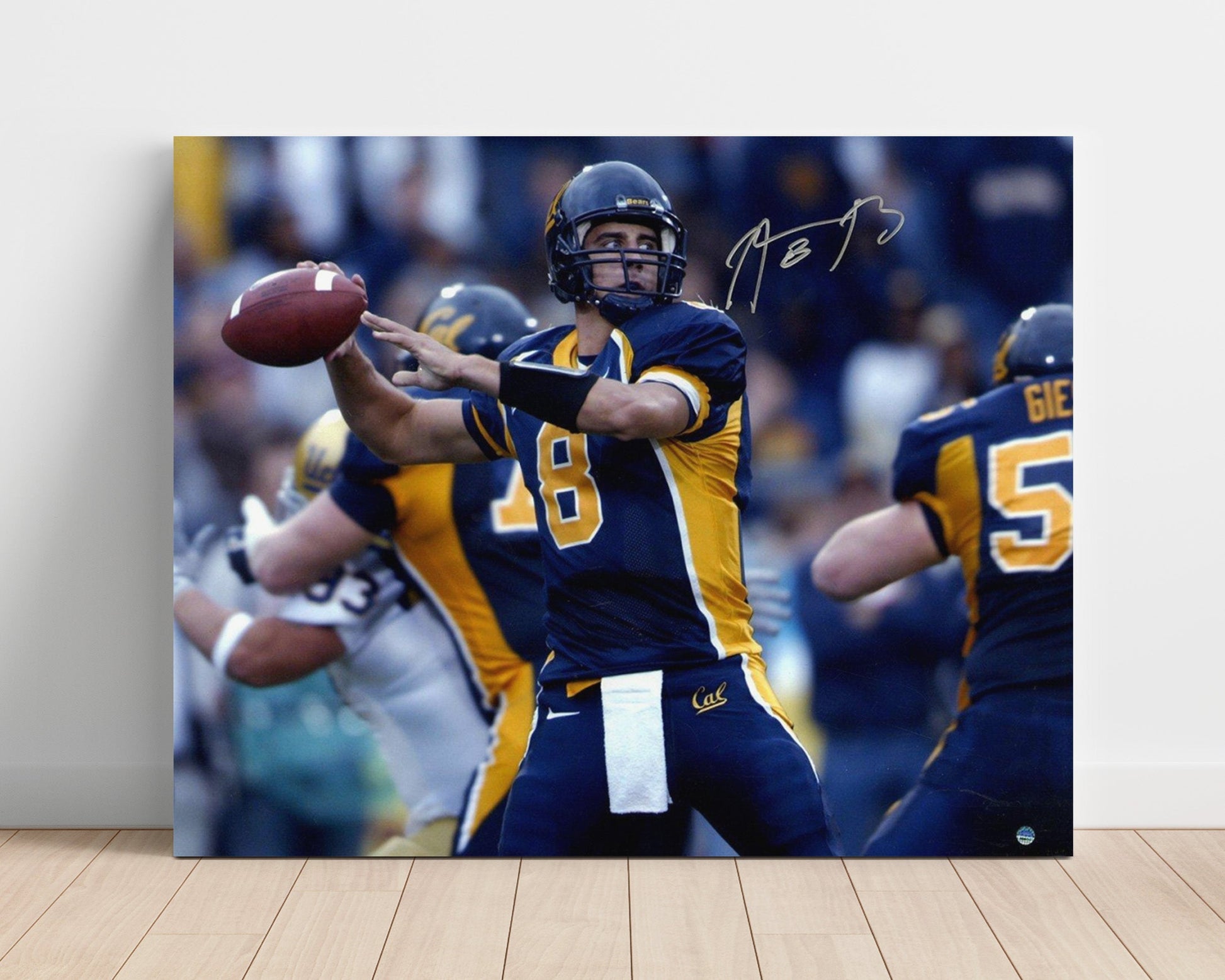 California Football - Aaron Rodgers Deep Pass Release Pocket Throw 8x10 Unframed Print college football wall art