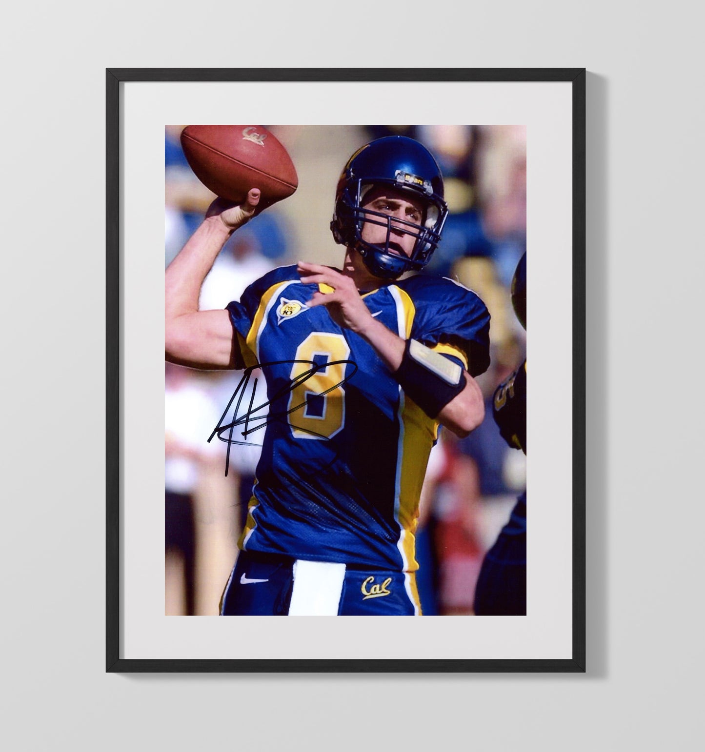 California Football Aaron Rodgers Golden Arm Passing College Football Wall Art 16x20 Gallery Frame wall art print – College Football decor
