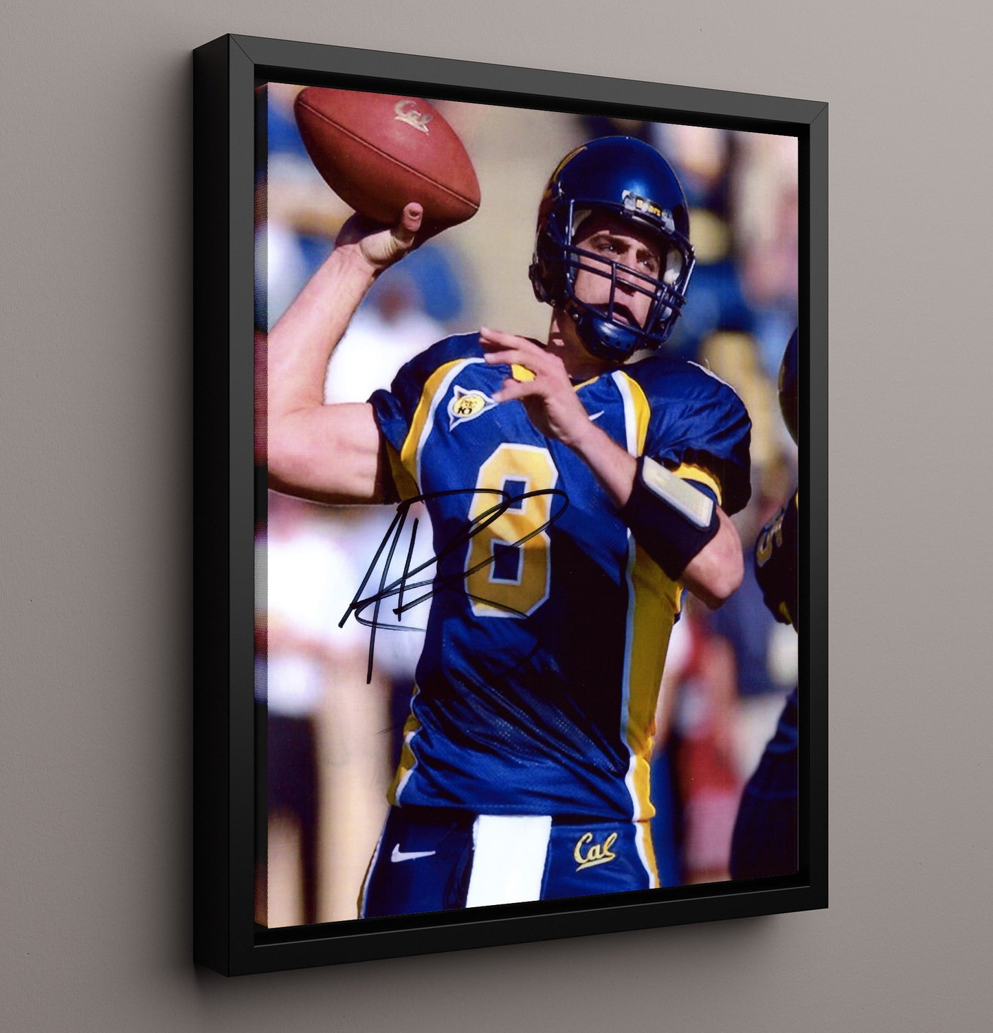 California Football Aaron Rodgers Golden Arm Passing College Football Wall Art 16x20 Framed Canvas wall art print – College Football decor