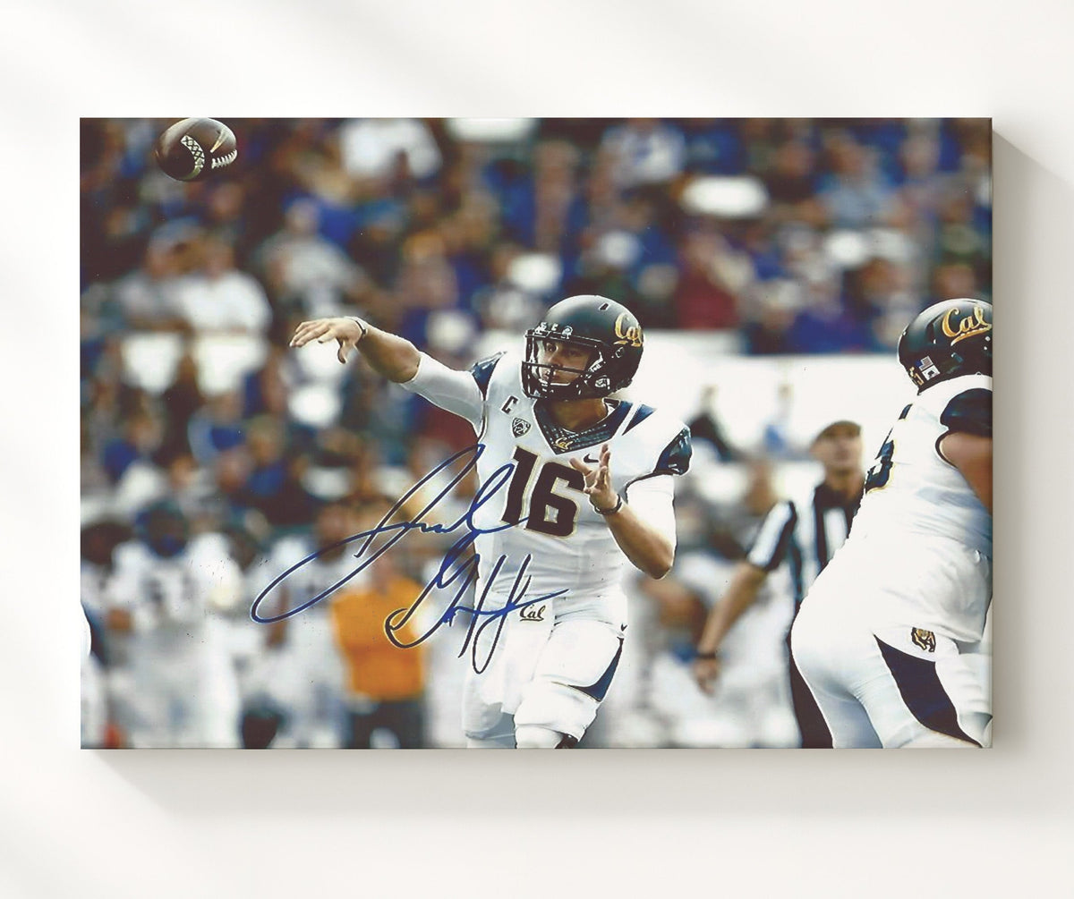 California Football - Jared Goff Downfield Pass Launch Vertical Attack 8x10 Canvas college football wall art