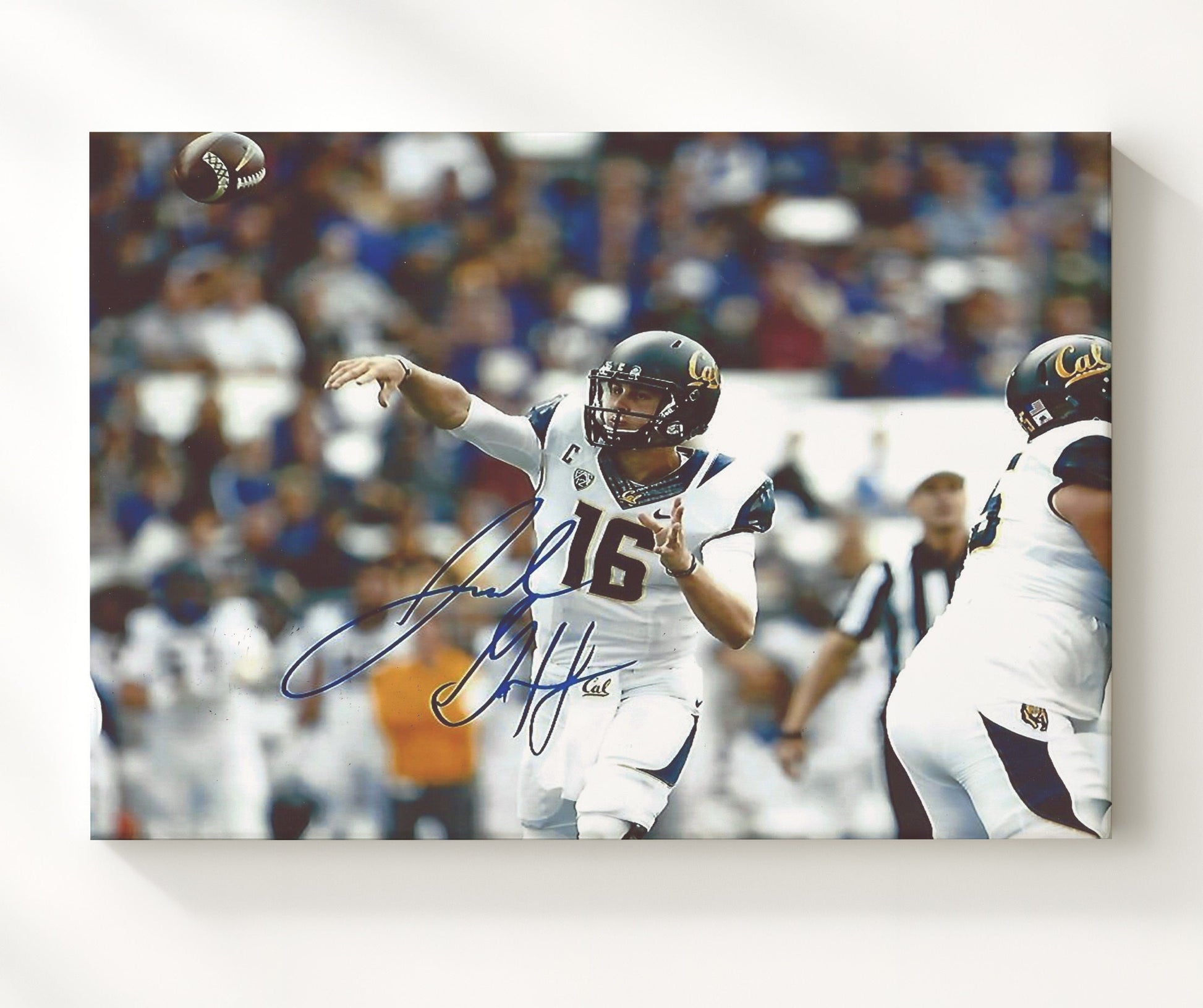 California Football - Jared Goff Downfield Pass Launch Vertical Attack 8x10 Canvas college football wall art