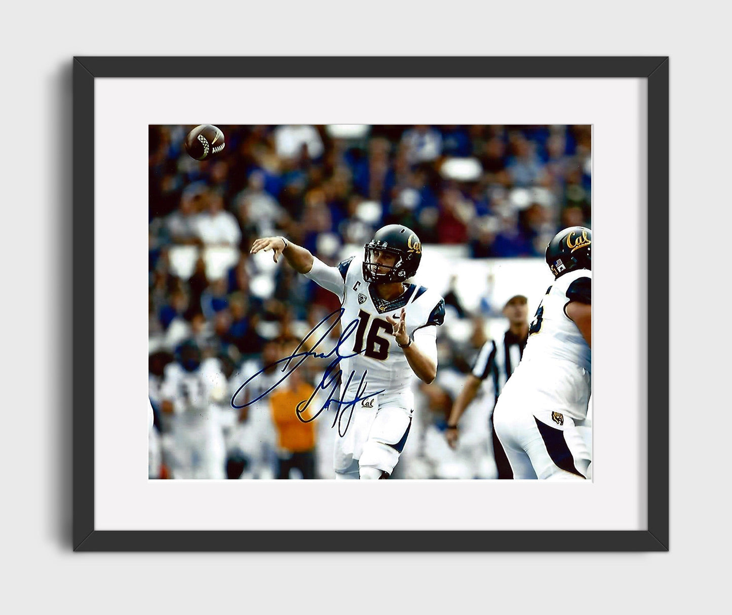 California Football - Jared Goff Downfield Pass Launch Vertical Attack 8x10 Gallery Frame college football wall art